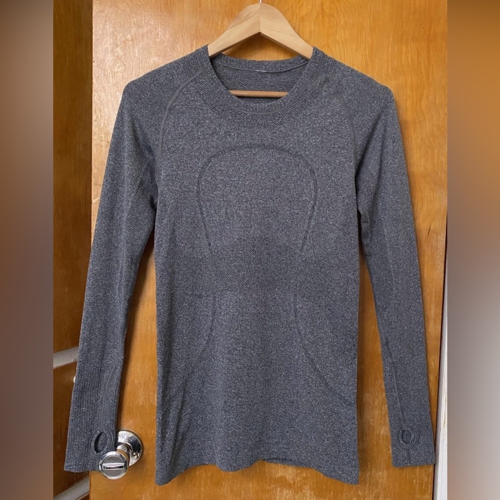 Lululemon Run Swiftly Tech Gray Long Sleeve Top 6